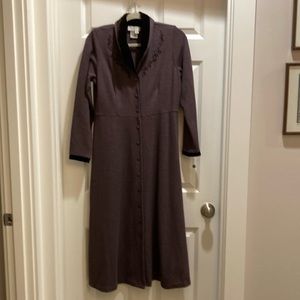 Norm Thompson Embroidered Midi/Maxi Sweater Dress